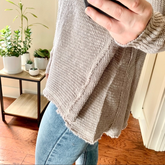 SOLD OUT | layer lovin' waffle a-line sweater • tan | - Picture 6 of 7